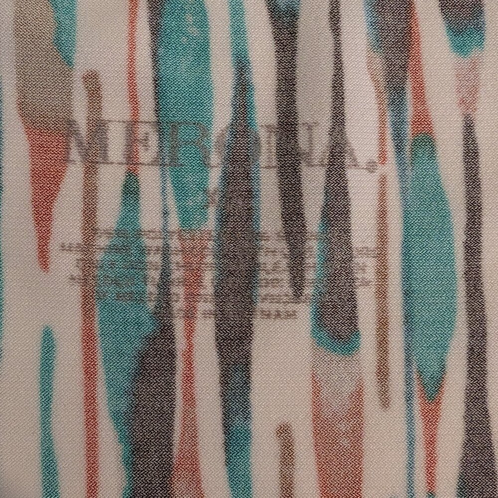 Merona Sleeveless Multicolor Scoop Neck Pleated Blouse - Picture 3 of 3
